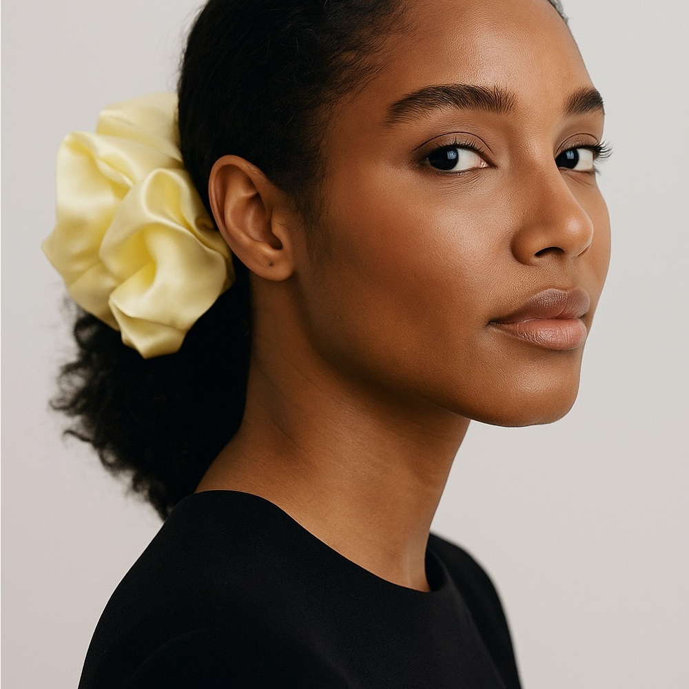 Extra large Elegant Yellow Hair Accessory